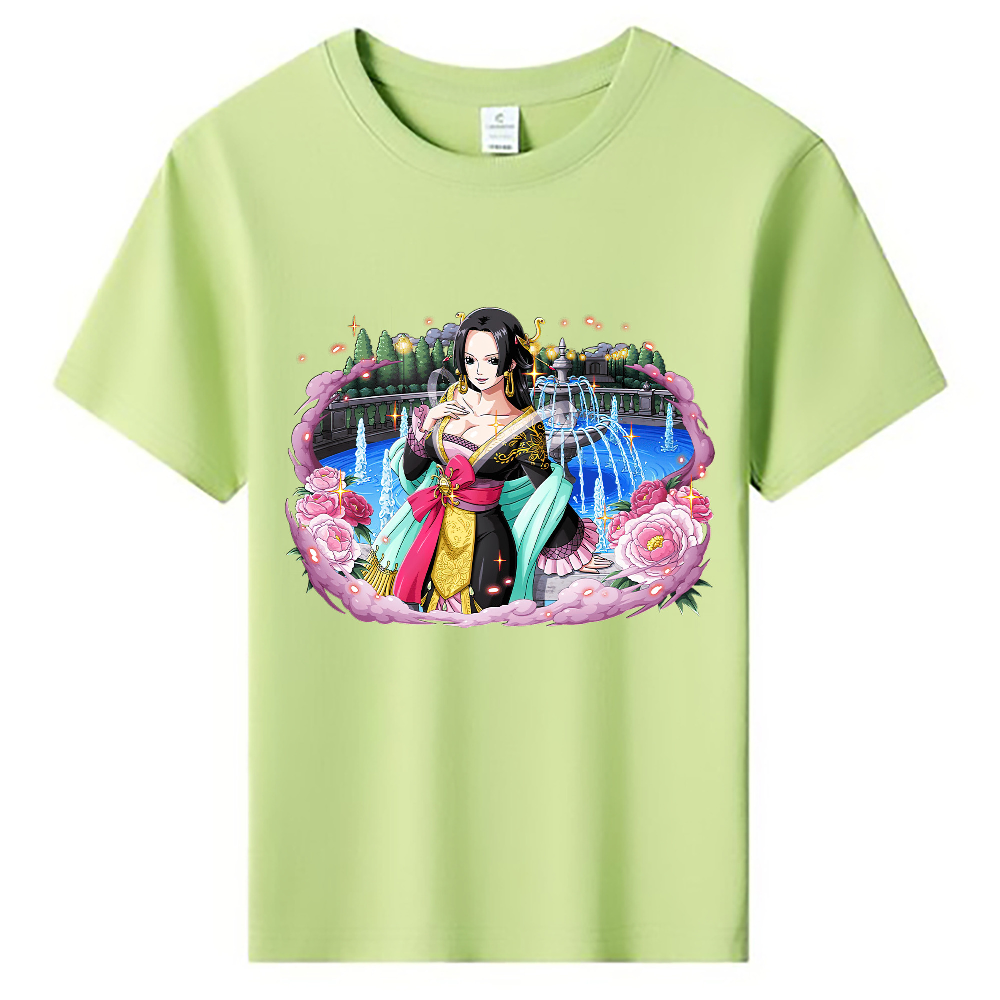 （画像用） ワンピース ボア・ハンコック ONE PIECE Boa·Hancock 綿100％キッズTシャツ（フロントプリント）